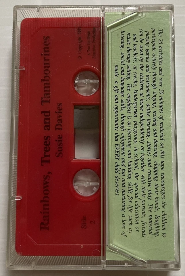 Susie Davies Arco Iris Árboles y Panderetas Música Cassette Cinta Dos-Up 1991 Foto 2 de 4