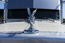 SHOTGUN BUNNY HOOD ORNAMENT SEMITRUCK UNIVERSAL PETERBILT FREIGHTLINER KENWORTH 