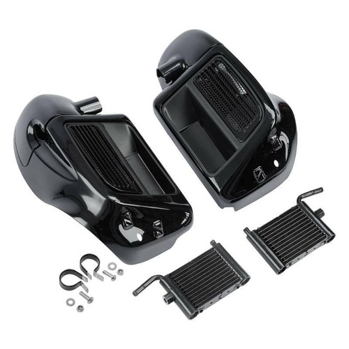 Lower Vented Fairing Water Radiator Cooler Cooling For Harley Street Glide 14-24 - Picture 3 of 11