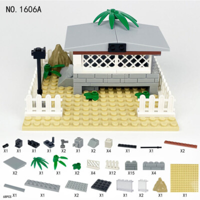 MOC Buidling Block Bricks Farm Pineapple Tomato Pumpkin Garden Field DIY Set Lot