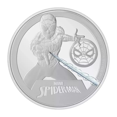 2023 New Zealand Mint Marvel Spider-Man 1 oz Colorized Proof Silver Coin - Picture 2 of 6