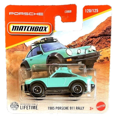 Matchbox 1985 Porsche 911 964 Rally 120/125 2025 1:64 Modellauto Spielzeug Dakar