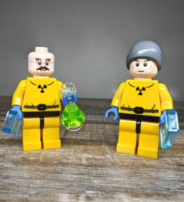 **NEW** 100% LEGO Breaking Bad Walter White & Jesse Pinkman Minifigures