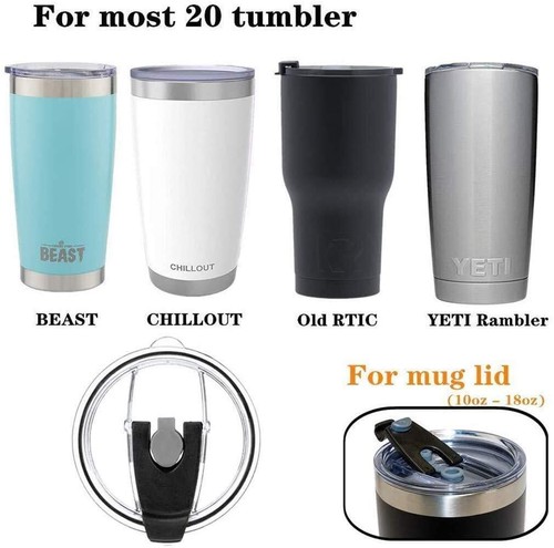 Replacement Flip Lids for Stainles Steel Insulated Tumbler Travel Mug Compatible - Picture 5 of 7