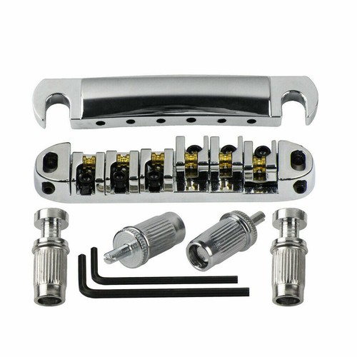 Neu Bridge Les Paul Oder Sg Roller Komplett Chrom - für Gitarre - Picture 1 of 5