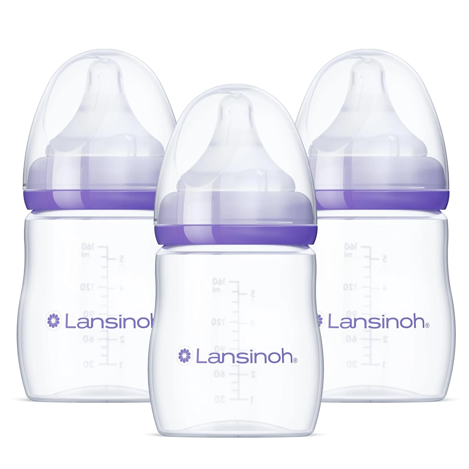 Anti-Colic Baby Bottles, Bpa-Free Plastic, 5 Ounces, 3 Count, Slow Flow Nipples