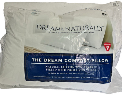 Dream Naturally PrimaLoft  comfort Pillow - The Dream Comfort Pillow -2-pack