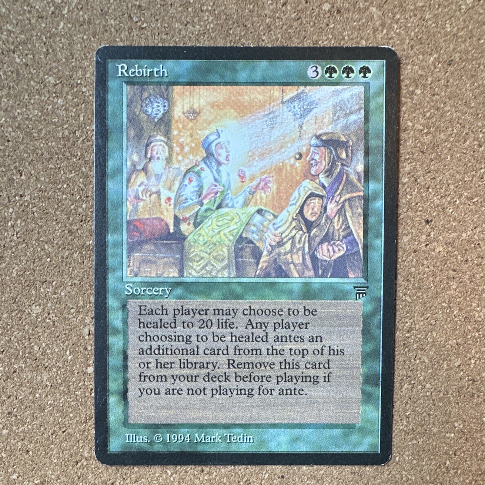 Rebirth, Sorcery, Magic the Gathering, Mark Tedin