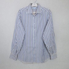 Niformis World Tour Shirt 17 Blue Stripe Long Sleeve 100% Cotton Made in USA
