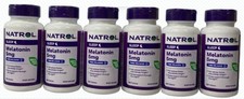 6 Natrol Melatonin Time Release 5mg 100 Tablets Sleeping Supplement SIX Bottles