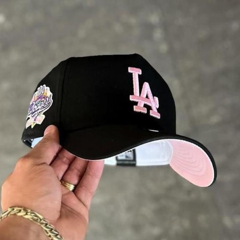 Black New Era 9FORTY Los Angeles Dodgers Curved Brim Baseball Hat