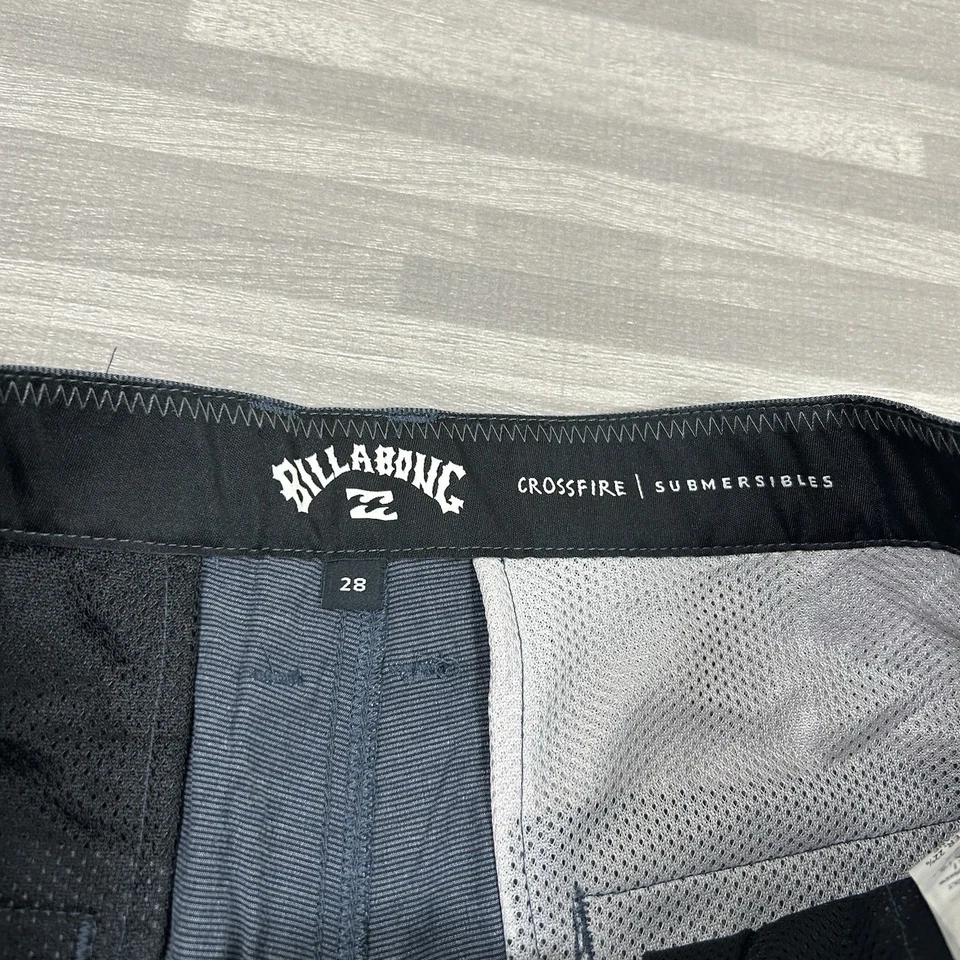 Pantalones Cortos Billabong Crossfire Slub Submergibles 8" Para Hombre Talla 28 Azul Marino-Azul $59 Foto 2 de 4