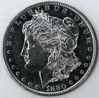 1880 O MORGAN DOLLAR! MS++! PROOF LIKE! KEY DATE! SHARP COIN! MIRRORS! NR #S1135