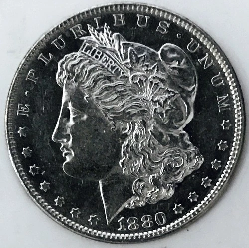 1880 O MORGAN DOLLAR! MS++! PROOF LIKE! KEY DATE! SHARP COIN! MIRRORS! NR #S1135