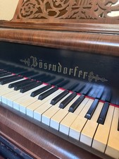 1880s B&ouml;sendorfer Grand Piano &ndash; 6'10" Mahogany Antique viennese action