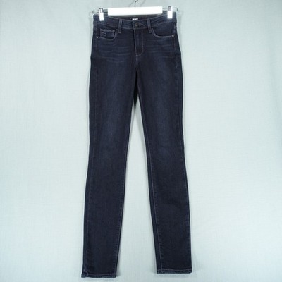 Paige Jeans Damen 26 schwarz Hoxton Ultra Skinny Distressed Denim Hose Y2K USA