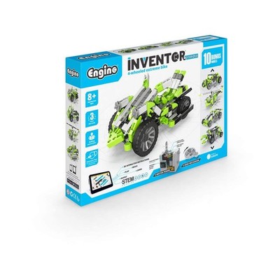 Engino- Inventor STEM Toys, Motorized 4-Wheeled Extreme Bike, Construction Toys