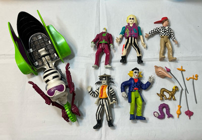 Vintage 1989 Beetle Juice Action Figure Kenner Beetlejuice lot Geffen Cartoon