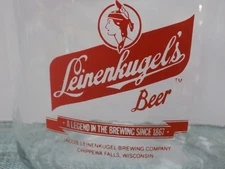 LEINENKUGEL's Beer GLASS Pitcher Chippewa Falls WI Brewing Co Retro Vtg Canada
