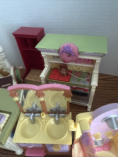 Vintage Konvolut, Fisher Price liebevolle Familienmöbel und 9 Teile funktionstüchtig - Bild 8 von 9