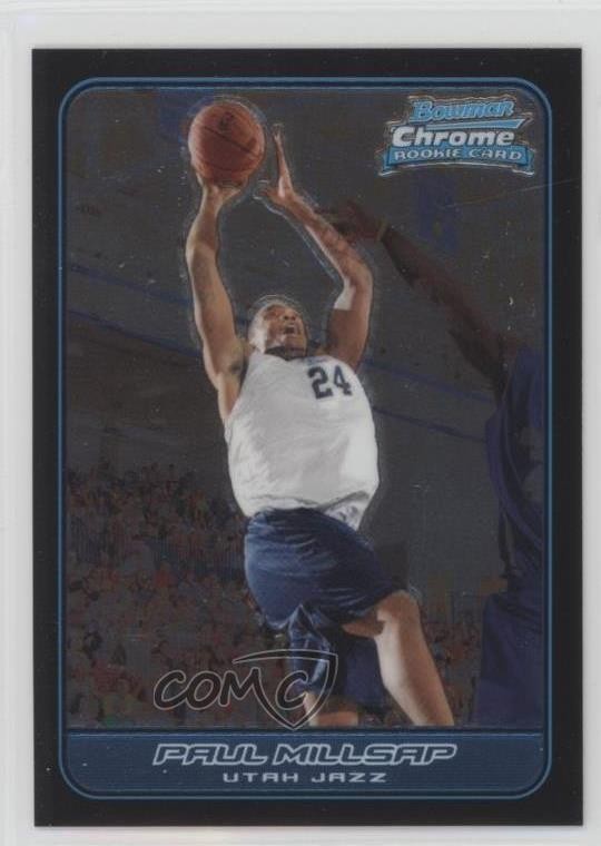 2006-07 Bowman Draft Picks & Stars Chrome Paul Millsap #120 Rookie RC 8u9