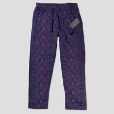 Spyder Fleece Pajama / Lounge Pants - NWT Mens Medium Blue / Red - 48860-G4