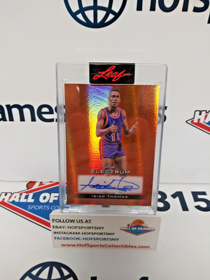 2024 LEAF ELECTRUM ISIAH THOMAS BRONZE AUTO 11/20 #BA-IT1