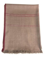 Men's Beige Thick Shawl Gents Lohi Merino Wool Scarf Stole Warm Winter Wrap