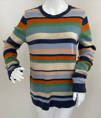 Clements Ribeiro Portobello M UK 12 EU 38 Colourful Stripe Wool Blend Jumper