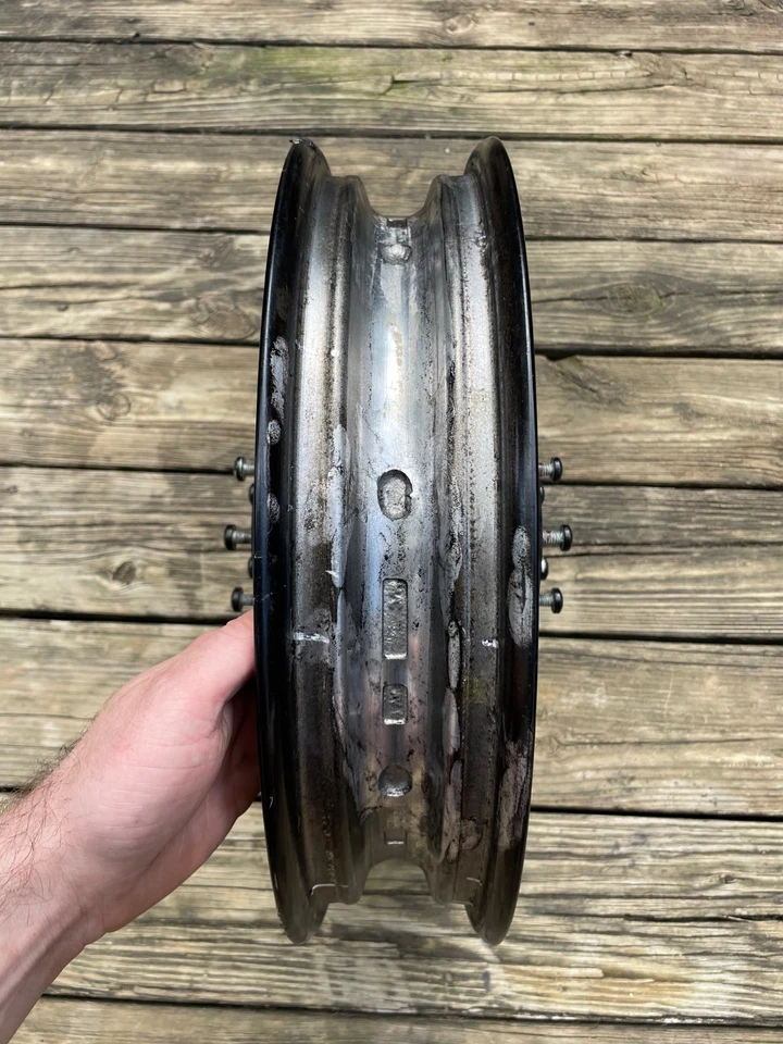 2000-2007 Harley Davidson Touring Road King Electra Front 9 Spoke 16X3 Wheel Rim Foto 4 de 4