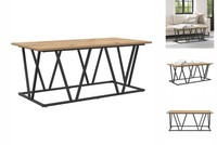 Couchtisch Artisan Eiche 100X50X40 Cm Aus Spanplatte Und Metall
