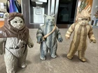 Star Wars Vintage Kenner Ewok Lot Of 3 - Chief Chirpa Logray Teebo Loose Figures