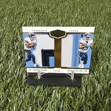 Derrick Henry &lsquo;18 Plates & Patches Double Coverage Jersey /85 Rare MEMO / Taylor