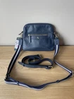 Ashwood Leather Navy Blue Multi Strap Cross Body Bag New 