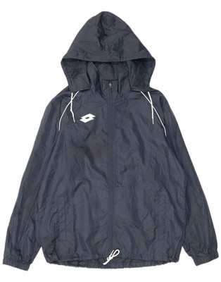 Lotto Herren Regenjacke mit Kapuze UK 40 Large dunkelblau Polyester OW03