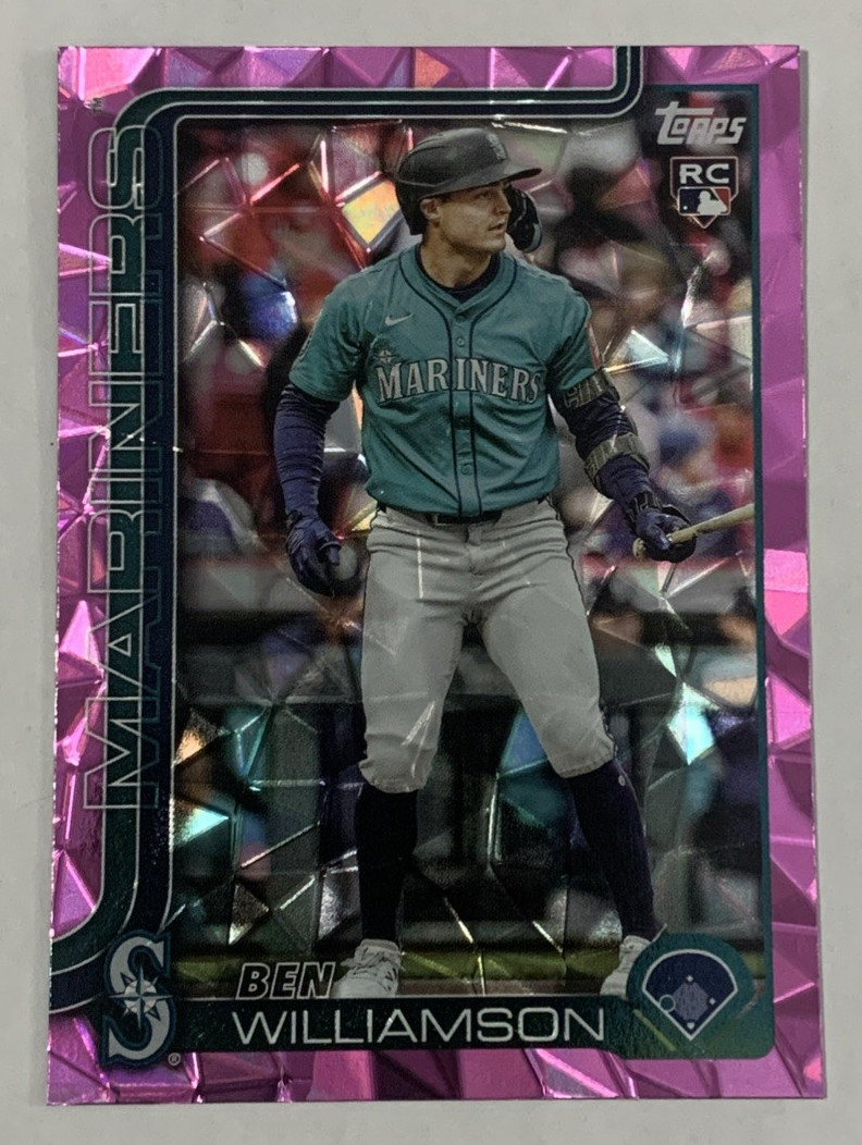 2025 Topps Update Pink Diamante Rookie Ben Williamson Seattle Mariners US 130
