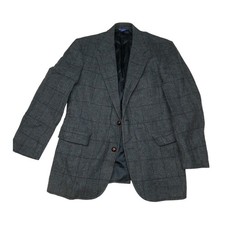 Vintage Pendleton wool blazer sport coat, size: 42L, Made in USA, blue/gray