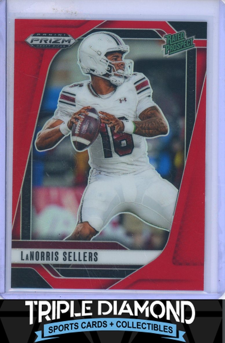 2025 Panini Prizm Draft Picks LaNorris Sellers Prospect Red Prizm #300/399 T675