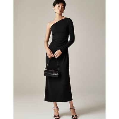 J.Crew Women's One-shoulder dress in jersey crepe (Size Small) J.Crew Women's One-shoulder dress in jersey crepe (Size Small)