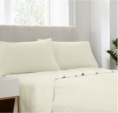 SertaRest Chill Nights Cooling KING Sheet Set NEW Ivory 4-Pieces Super Soft