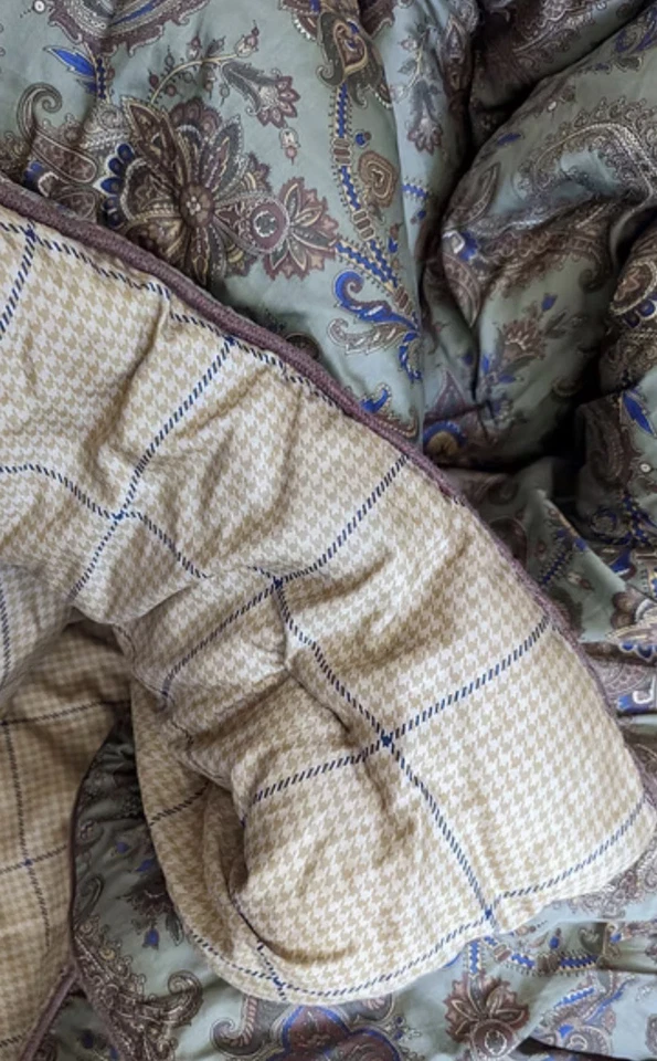 Vintage Ralph Lauren Chaps Beekman Place Comforter Bedskirt & Shams Set Queen - Image 3 of 4