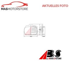 SATZ BREMSBELÄGE BREMSKLÖTZE VORNE ABS 36086 P FÜR VW KAEFER,KARMANN GHIA