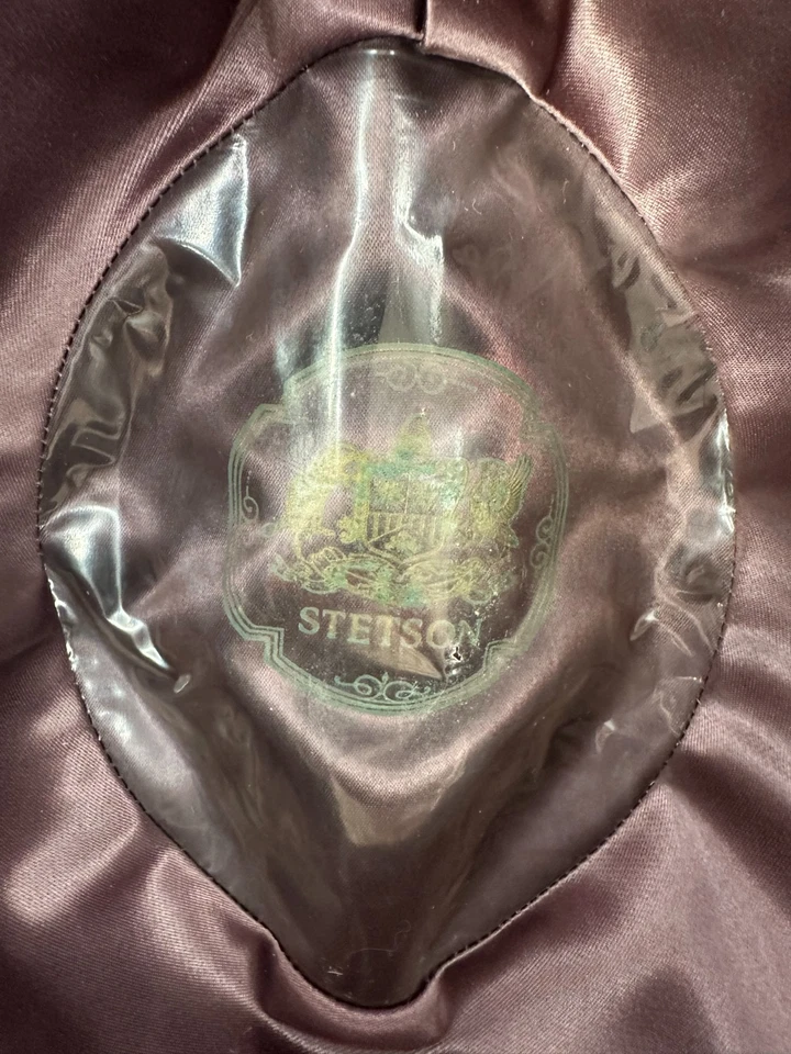 Vintage Royal Stetson Charcoal Felt Fedora Hat 7 1/8 Harry Levinson Mens USA - Image 4 of 4