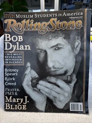 Vintage November 2001 Rolling Stone Magazine Bob Dylan Mary J Blige