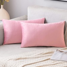 EMEMA Pack 2 Velvet Throw Pillow Covers Decorative Rectangle Pillowcase Soft