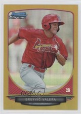 2013 Bowman Chrome Prospects Gold Refractor 10/50 Breyvic Valera #BCP167 00ma