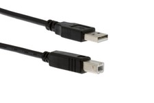 Hi-Speed USB 2.0 Cable, A Male to B Male, 6', 620-06K - Lifetime Warranty