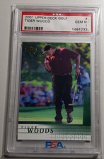 2001 Upper Deck Tiger Woods Rookie RC #1 PSA 10