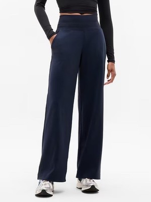ATHLETA Venice High Rise Wide Leg Pant  S Small | Navy #982868 NEW