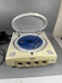 Sega Dreamcast Console HKT-3020 Tested Powers On + Game RF Adapter